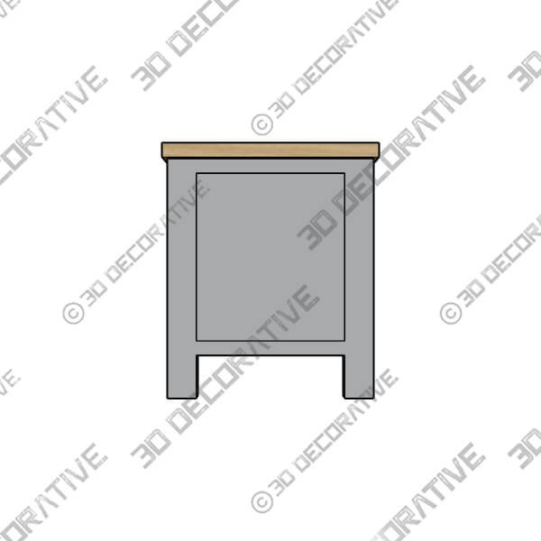 Olney TV Unit for TVs up to 55 - 3D Decorative