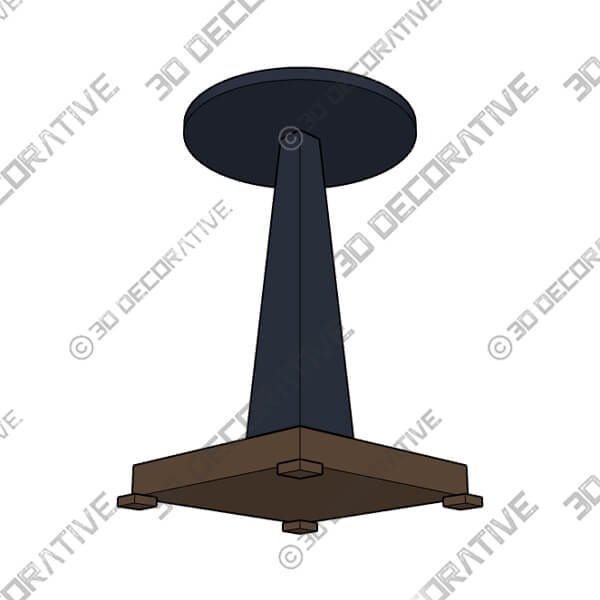 Port 68 Cairo 14 Wide Brass Small Accent Table - 3D Decorative