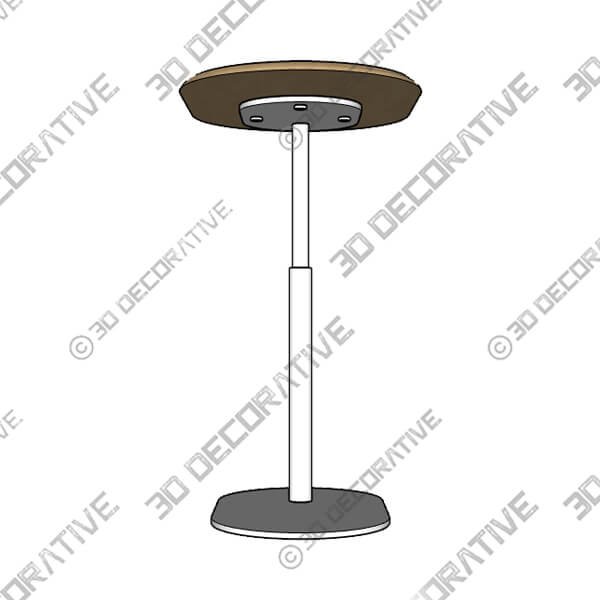 Portima Oak C Side Table - 3D Decorative