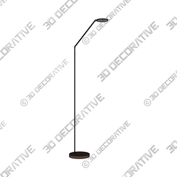 Possini Euro Magnum Adjustable Height French Bronze Task LED Floor Lamp - 3D Decorative