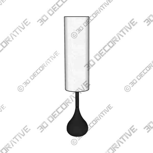 Possini Euro Moderne Droplet 62 High Mid-Century Bronze Floor Lamp - 3D Decorative