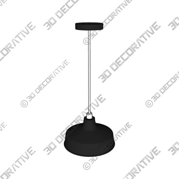 Stern Black Easy Fit Pendant - 3D Decorative