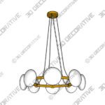 Yonah 8 Light Pendant Light - 3D Decorative