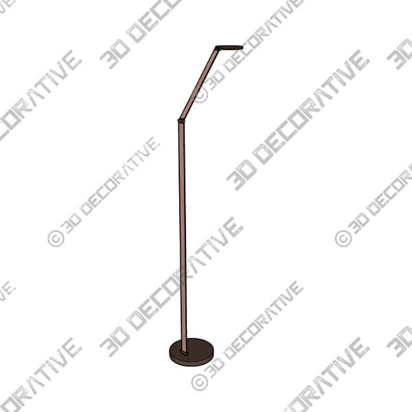 Possini Euro Magnum Adjustable Height French Bronze Task LED Floor Lamp - 3D Decorative
