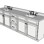 SketchUp_Bb9FUIGbA8 102 Inches to 105 Inches Vanity - 3D Decorative