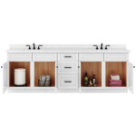 102 to 105 Inches Vanity Cabinat Open Door Vanity Front view