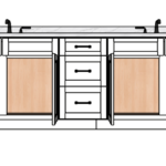 SketchUp_3EKO0YU40k 102 Inches to 105 Inches Vanity - 3D Decorative