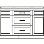 120 Inches to 123 Inches Vanity - 3D Decorative