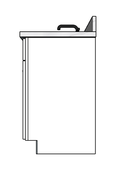 129 Inches to 132 Inches Vanity - 3D Decorative