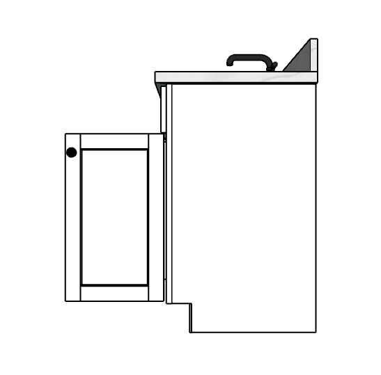 132 Inches to 135 Inches Vanity - 3D Decorative