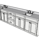 SketchUp_3eYIFrWKU3 132 Inches to 135 Inches Vanity - 3D Decorative