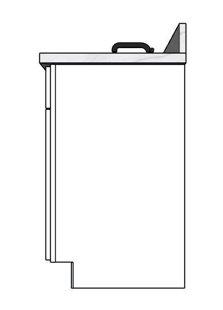 132 Inches to 135 Inches Vanity - 3D Decorative