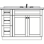 SketchUp_KgRlIPRWGI 45 Inches to 48 Inches Vanity - 3D Decorative