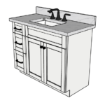 SketchUp_JbhtScsKjh 42 Inches to 45 Inches Vanity V.2 - 3D Decorative