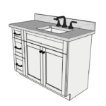 SketchUp_8Mq2tkfVCN 45 Inches to 48 Inches Vanity - 3D Decorative