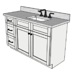 SketchUp_p7KaAky3o1 54 Inches to 57 Inches Vanity V.2 - 3D Decorative