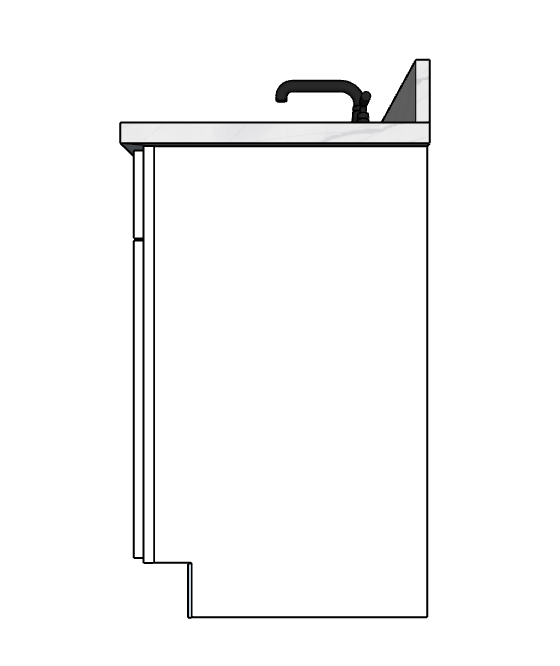 96 Inches to 99 Inches Vanity - 3D Decorative