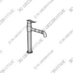 Bali - Single lever basin mixer - high Bali - Single lever basin mixer - high - 3D Decorative