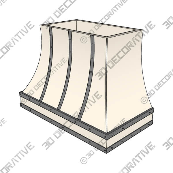 Boston Range Hood-3DDecorative Boston Range Hood -3D Decorative