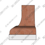 Dalton With Stainless Base Range hood - 3D Decorative