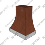 Elevation With Stainless Base Range hood - 3D Decorative
