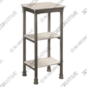 Homestyles Orleans Stainless Steel Three Tier Shelf - 3D Decorative