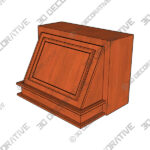 Plymouth P with removable panel Range hood Plymouth P with removable panel Range hood - 3D Decorative