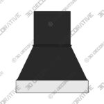 Thompson With Stainless Base Range hood Thompson With Stainless Base Range hood - 3D Decorative