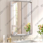 Tyro Bathroom Decorative Home Decor Corner Hangs Accent Mirror-3DDecorative Tyro Bathroom Decorative Home Decor Corner Hangs Accent Mirror - 3D Decorative