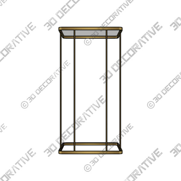 Uttermost Cadmus 12 Wide Antiqued Gold Side Table - 3D Decorative