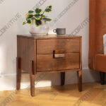 Vireo Walnut 2-Drawer Nightstand-3DDecorative Vireo Walnut 2-Drawer Nightstand - 3D Decorative