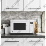 White GE Appliances 0.9 Cubic Feet Countertop Microwave-3DDecorative White GE Appliances 0.9 Cubic Feet Countertop Microwave - 3D Decorative