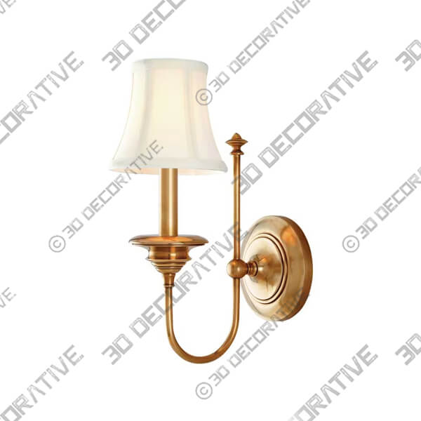 Yorktown 1-Light Wall Sconce - 3D Decorative
