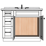 SketchUp_bAGAqwICyx 42 Inches to 45 Inches Vanity V.2 - 3D Decorative