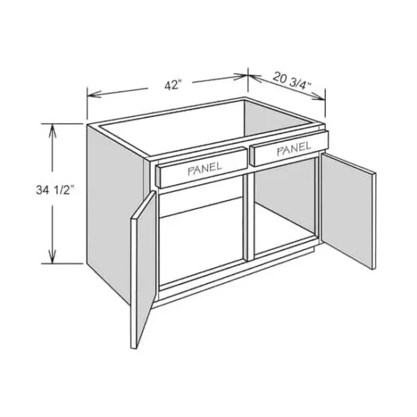 42 Inches to 45 Inches Vanity - 3D Decorative