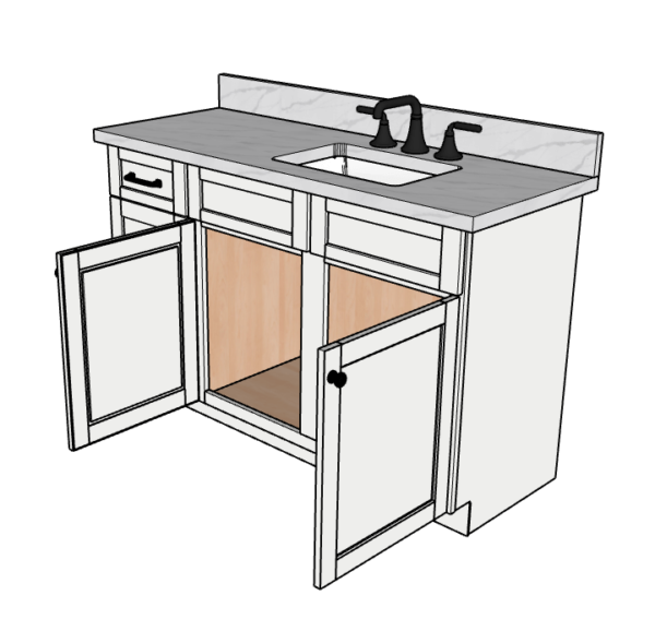 54 Inches to 57 Inches Vanity V.2 - 3D Decorative