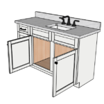 SketchUp_d9WqZz607x 57 Inches to 60 Inches Vanity - 3D Decorative