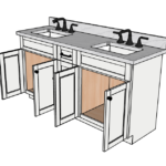 SketchUp_ID0uc5RONI 66 Inches to 69 Inches Vanity - 3D Decorative