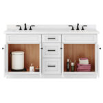 69 to 72 Inches Vanity Cabinat_Open Door Vanity_Front view 69 Inches to 72 Inches Vanity - 3D Decorative