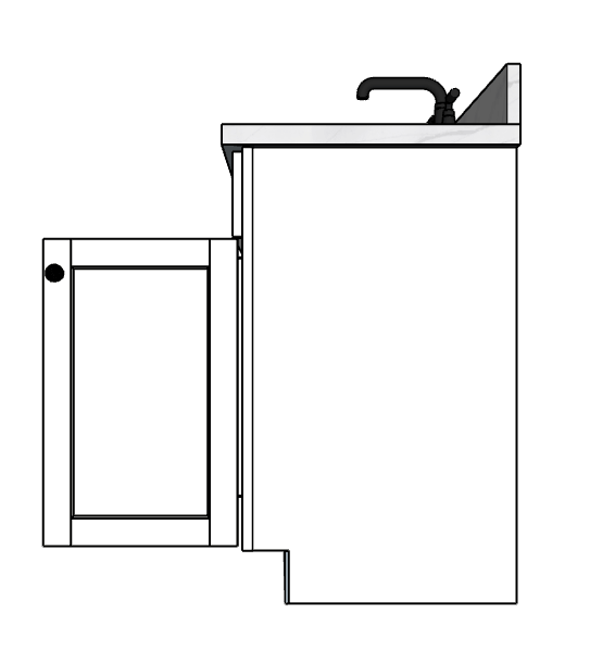 84 Inches to 87 Inches Vanity - 3D Decorative