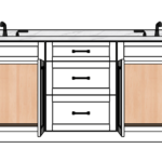 SketchUp_E2rv5gbLES 90 Inches to 93 Inches Vanity - 3D Decorative