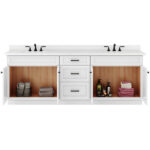 93 to 96 Inches Vanity Cabinat_Open Door Vanity_Front view 93 Inches to 96 Inches Vanity - 3D Decorative