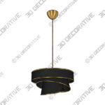 Black Gold Goshay Unique Tiered Chandelier