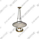 Galesi Chandelier Brass