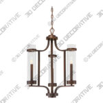 Millennium Lighting 1983 Milan 20W 3 Light Taper Candle Style - Rubbed Bronze