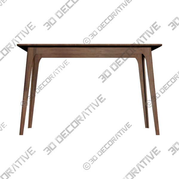 GDF Studio Elsinore Finished Wood Dining Table - 3D Decorative