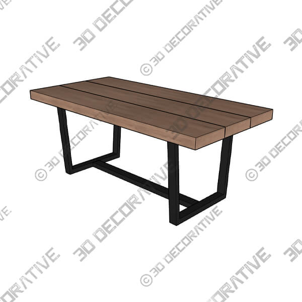 72 Rustic Farmhouse Distressed Solid Wood Dining Table