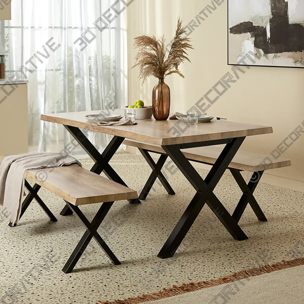 Ezra 6 Seater Rectangular Dining Table