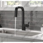 Matte Black Junction Pull Down Sprayer Kitchen Sink Faucet, Single Handle Kitchen Faucet (Part number