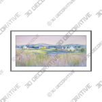 Evening Fields Framed Print - 3D Decorative